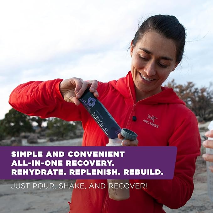 Tailwind Nutrition Recovery Mix, Complete Protein, Carbohydrates, and Electrolytes Powder Drink Mix for Post-Workout, Free of Gluten, Soy, and Dairy, Vegan, 15 Servings, Chocolate