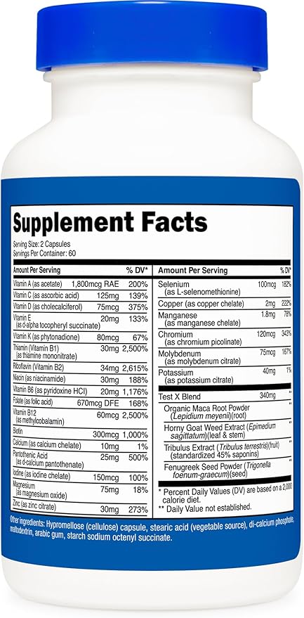 Nutricost Multivitamin for Men 120 Capsules - Vitamins and Minerals for The Healthy Man