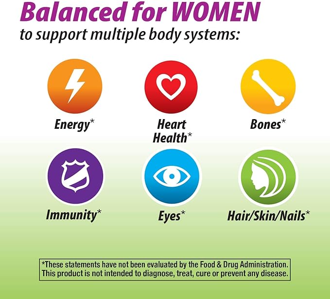 Nature's Way Alive! Garden Goodness Multivitamin for Women, High Potency B-Vitamins to Support Cellular Energy*, 1 Serving Veggies & Fruits**, 60 Tablets