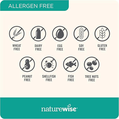 NatureWise Multivitamin for Women + Stress Support + B-Complex + Vitamin C + D3 K2 for Immunity, Hair, Skin & Nails, Digestion + Whole Organic Foods - Vegetarian, Non-GMO - 60 Capsules[1-Month Supply]