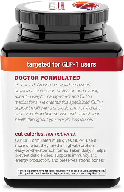 Youtheory High Potency Multi GLP-1 Support - High Absorption Multivitamins - for Immune Support & Bone Health - Gentle on Stomach - Vitamin D, C, Iron & More - 150 Vegetarian Capsules