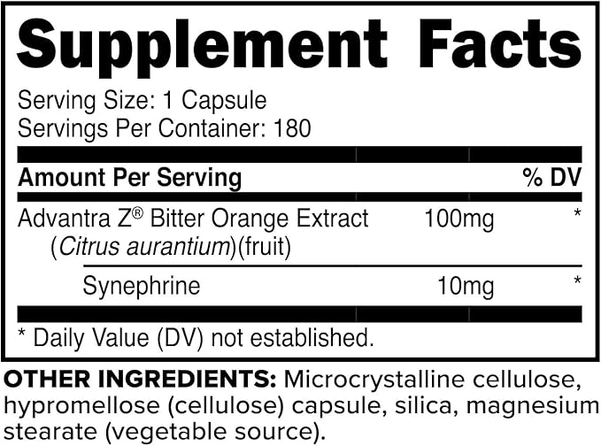 PrimaForce Syneburn Supplement, 180 Capsules – Synephrine from ADVANTRA Z