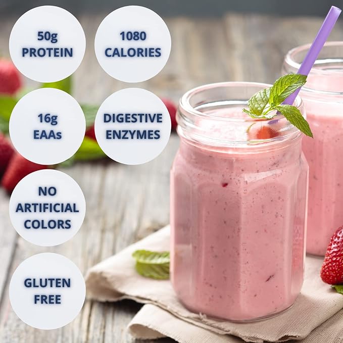 Gaspari Nutrition Real Mass Advanced Weight Gainer, Strawberry Milkshake, 12 Pound