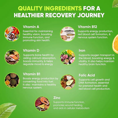 BariSlim Complete Chewable Bariatric Multivitamin Tablets - 45 mg Iron Bariatric Vitamin & Supplement for Post Bariatric Surgery Including Gastric Bypass & Sleeve - Delicious & Convenient | Orange