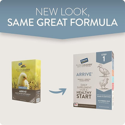 Arrive, Daily Probiotic & Prebiotic Poultry Supplement for Young Chickens 0-8 Weeks Old, 8 oz