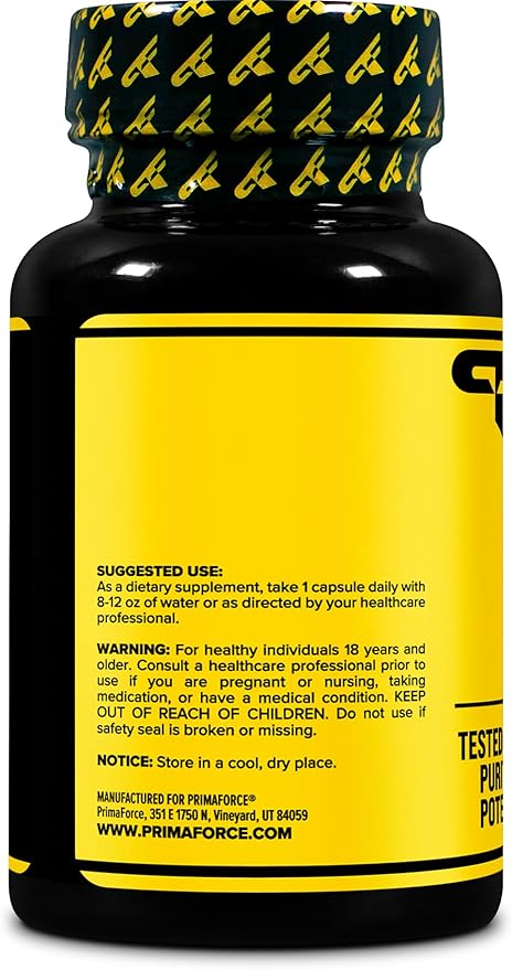 Primaforce TUDCA (Tauroursodeoxycholic Acid) 30 Servings, 500mg Tudca Per Serving | Premium Quality Bile Salts - Gluten Free, Non-GMO Supplement