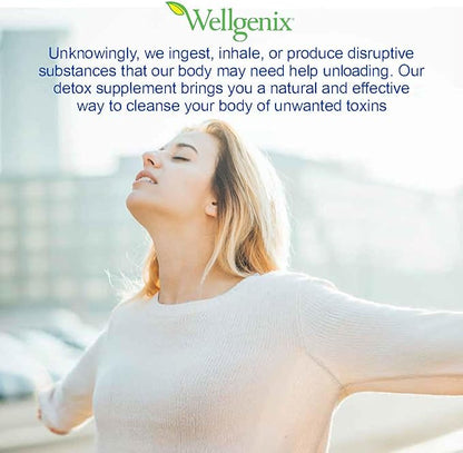 Wellgenix Strip NC Herbal Cleanse Detox Capsules - Extra Strength Cleansing - One Day Quick Flush - 4 Capsules (2 Pack)