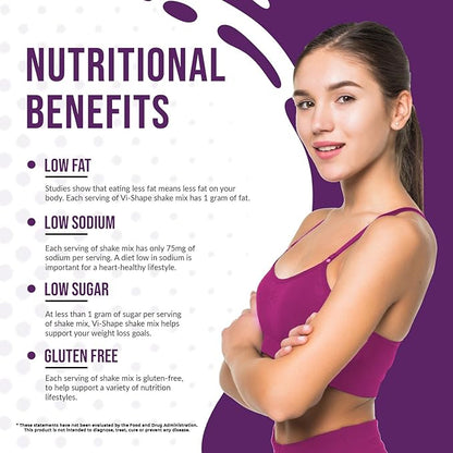 Vi-Shape Four Flavor Transformation Kit - 2 Shake Pouches (48 Servings) + 1 Box Chocolate Mix-In + 1 Box Strawberry Mix-In + 1 Box Banana Bread Mix-In + 1 Box Raspberry Mix-In