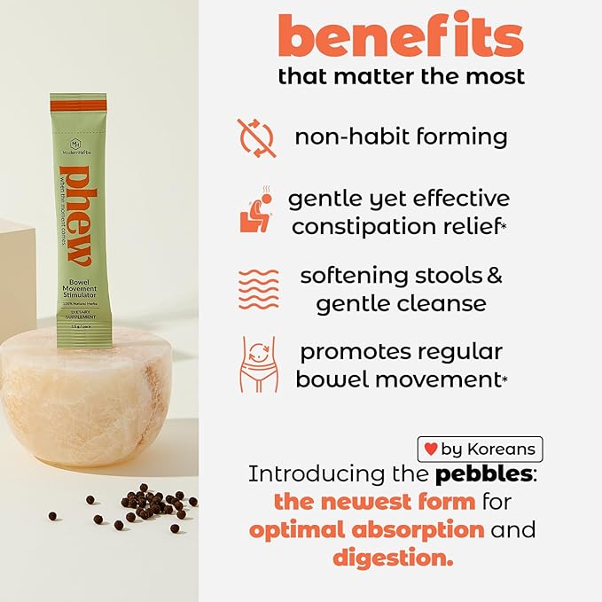 Natural Herbal Colon Cleanse for Constipation Relief and Gut Health by Phew - Colon Constipation Relief Supplement for Gentle Detox, Made with Bitter Orange, and Magnolia Bark (10 Pack)