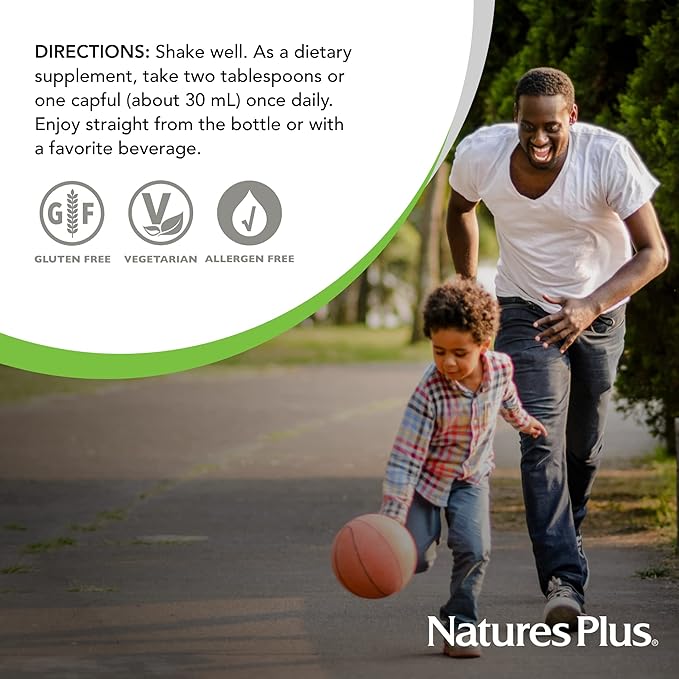 NaturesPlus Liquilicious Vitamin C Liquid - 1000 mg, 8 fl oz - Orange Flavor Liquid Supplement with Lemon Bioflavonoids, Antioxidant - Vegetarian, Gluten-Free - 8 Servings