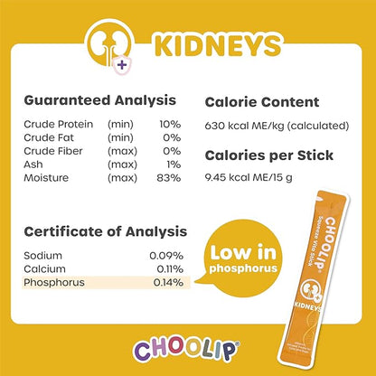 Squeeze Vita Stick Lickable Treats for Dogs & Cats. 7 Kidney Support Sticks with Essential multivitamins. Soft and Tasty Paste for All Life Stages, Supporting Kidney Health