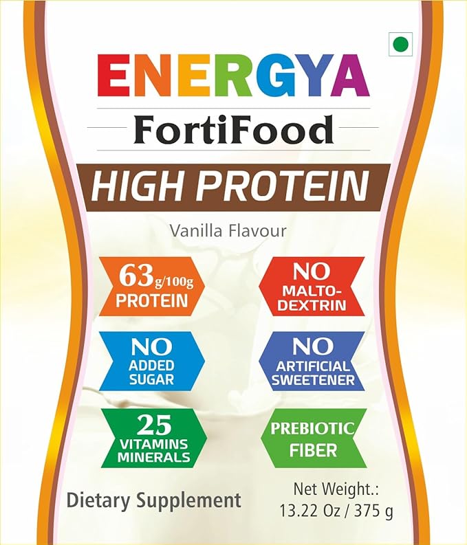 FORTIFOOD High Protein Powder 63g, Taste Best Whey & Plant Protein + Prebiotic Fiber, 24 Vitamins Minerals for Muscle, Metabolic & Women Health, Recovery, Immunity