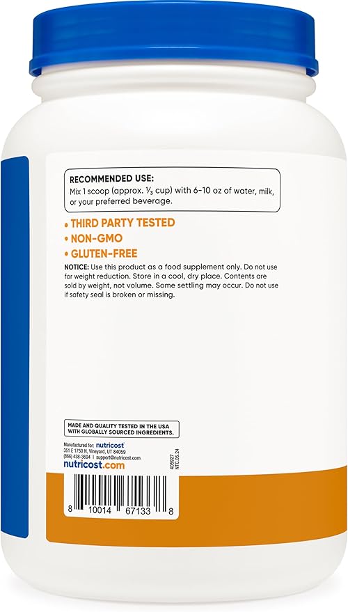 Nutricost Whey Protein Concentrate (Chocolate Peanut Butter) 2LBS - Gluten Free & Non-GMO