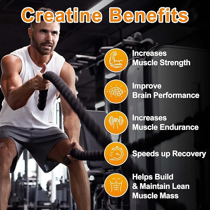 Creatine Monohydrate Gummies 5600mg for Men & Women, 120 CT Chewable Creatine Gummies for Muscle Support, Energy Boost, 5.6g of Creatine Monohydrate per Serving - Sugar Free, Vegan (Pineapple Flavor)