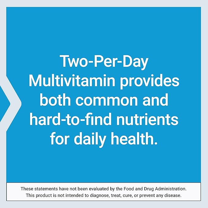 Life Extension Two-Per-Day Multivitamin, Vitamins B, C, D, zinc, Packed with Over 25 Vitamins, Minerals & extracts, Two-Month Supply, Non-GMO, Gluten-Free, 120 Capsules
