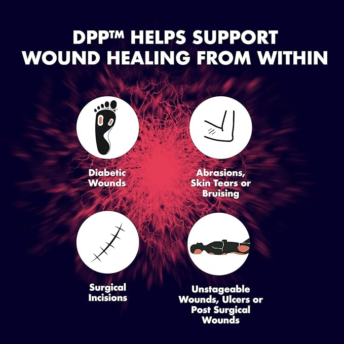 Nutritional Designs DPP Dipeptide, Wound-Healing Liquid Collagen & Whey Protein Supplement, Sugar-Free, Promotes Healthy Skin & Hair for Men & Women (Cherry, Bottle, 32 Fl Oz)