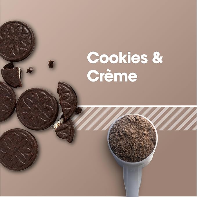 Optimum Nutrition Gold Standard 100% Whey Protein Powder, Cookies & Cream, 5 Pound (Packaging May Vary)