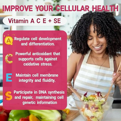 10 in 1 Daily Multivitamin Gummies Immune Boosters for Adults, w/Magnesium, Vitamin D3 5000IU, Elderberry, Echinacea, Vitamin C, Zinc & Selenium, Energy, Respiratory & Cellular Health Support, 120Cts