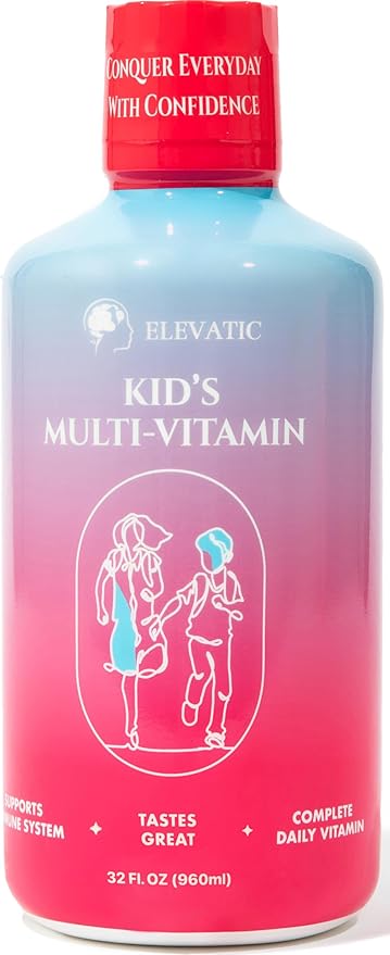 Kids multivitamin | 32 Fl.oz (960ml) | Children’s Favourite Liquid multivitamin Formula | Ensuring Daily Essential Nutrition for Kids | Free from Allergens, Artificial Colors & Flavors