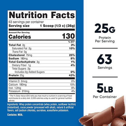 Nutricost Whey Protein Concentrate (Chocolate) 5LBS