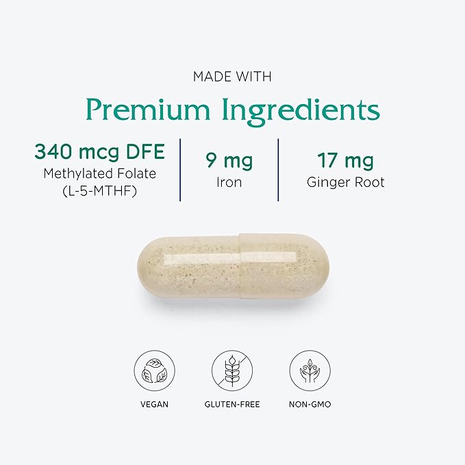 Vitanica Maternal Symmetry, Prenatal and Postnatal Vitamins, Vegan/Vegetarian, 180 Capsules