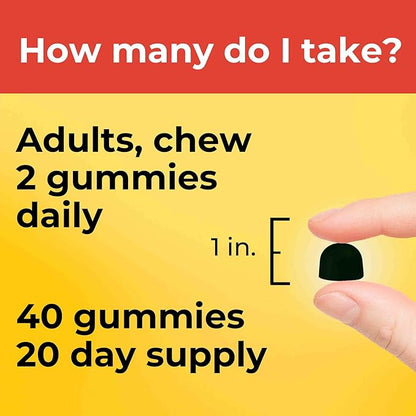 Nature Made Choline Supplements, Supports Liver Health, Nervous System Function and Brain Health, 40 Vegan Gummies, 20 Day Supply