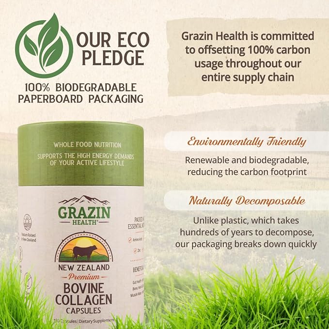 Grass Fed Bovine Collagen: 3000 Mg per Serving (30 Servings)