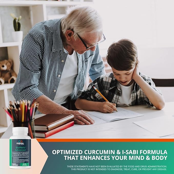 BioMeric Advanced - with Turmeric Curcumin and Wasabi Extracts - 60 Capsules