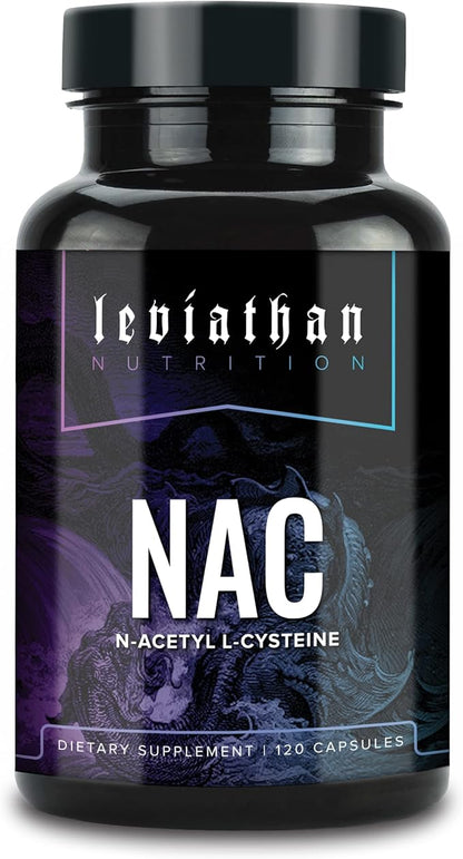 NAC Supplement N-Acetyl Cysteine for Lung, Liver, Immune Support - Potent Antioxidant Support to Boost Glutathione Levels 600mg, 120 Capsules