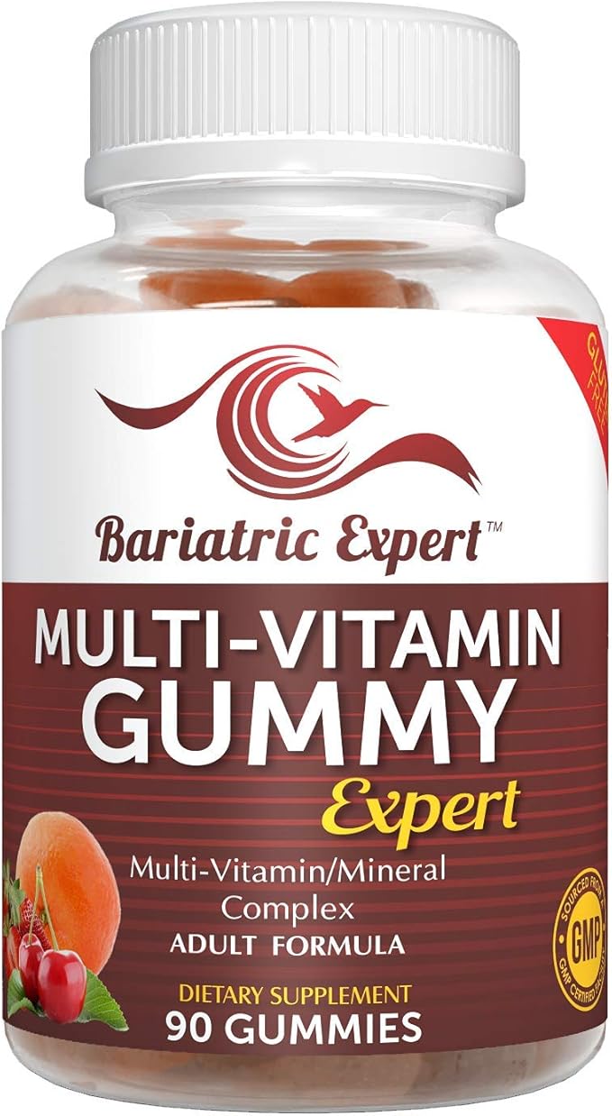 Bariatric Expert Multivitamin Gummies – Fast-Melting Dietary Supplement for Adults Post-Gastric Sleeve and Bypass, Nutritionist Recommended, 90 Count