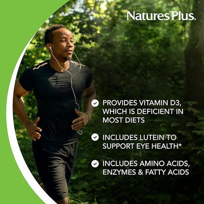 Natures Plus Ultra Source of Life Multivitamin - 90 Tablets - Supports Immune Health, Energy & Overall Well-Being - with Lutein & Vitamin D3 - Vegetarian & Gluten Free - 30 Servings