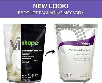 Vi Shape Original Nutritional Shake Mix Sweet Cream Flavor | 22oz (3 Bags, 72 Servings)