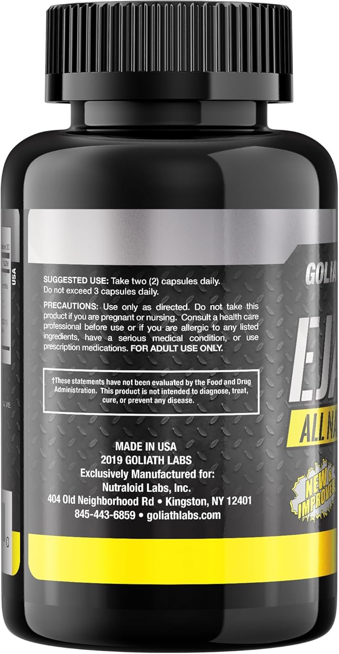Goliath Labs Men's Booster Capsules [60 Veg Capsules/Bottle] Natural Strength Gainer Pills for Enhancing Male Energy - Supports Longevity, More Volume - Multivitamin Health Supplements