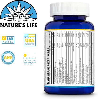 Nature's Life Mighty Mini Vite - Daily Multivitamin for Women and Men - Vitamin D and B Complex - Immunity and Energy Metabolism Support - Lab Verified - 120 Servings, 240 Micro Tablets