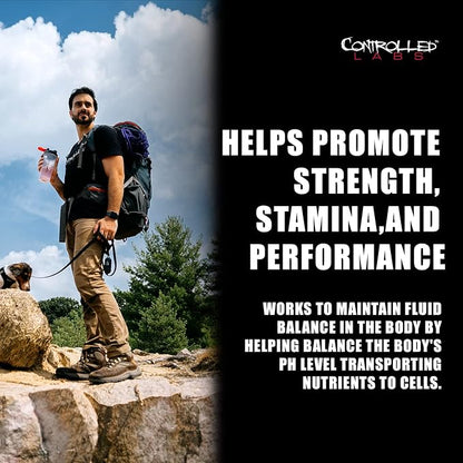 CONTROLLED LABS Orange HydraPush Electrolyte Powder, 60 Servings - Advanced Hydrating Recovery - Coconut Water & Taurine - Boost Energy & Increase Endurance (Sour Green Apple)