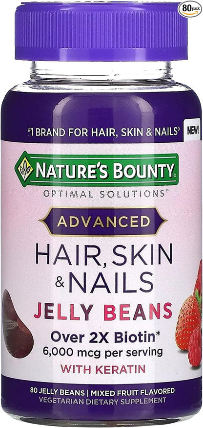 Nature's Bounty Advanced Hair, Skin, and Nails Jelly Beans 80ct, 1 ea