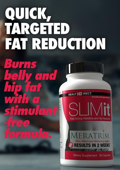 HEALTH DIRECT - SLIMit with Meratrim - Natural metabolic for Women & Men - Targets Fat Cells, Supports Metabolic Health - 56 Capsules