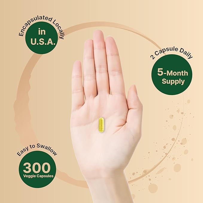 NatureBell Berberine Supplement 500mg | 300 Veggie Capsules, 97% Pure Berberine HCL – 5:1 Root Extract – Plant Based, Vegan, Non-GMO