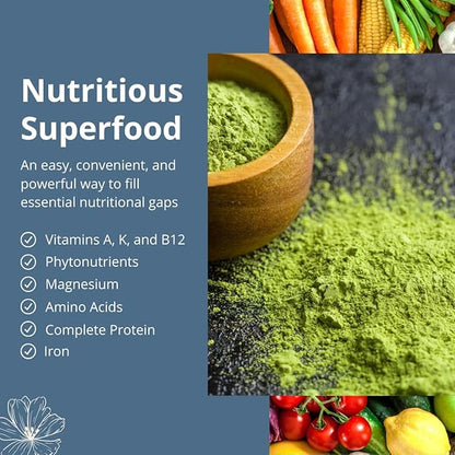 Nutrex Hawaii, Pure Hawaiian Spirulina Powder, Vegan, Supports Immune System, Heart, Cells and Energy, 16 Ounce