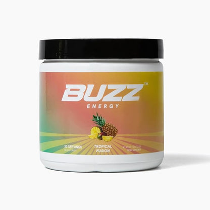 Energy Drink Powder - Energy Boost Drink Mix - Sugar-Free Energy with Antioxidants - Morning Kickstart and Sports Nutrition Endurance Product - 30 Servings, 8 Ounces (Tropical Fusion)