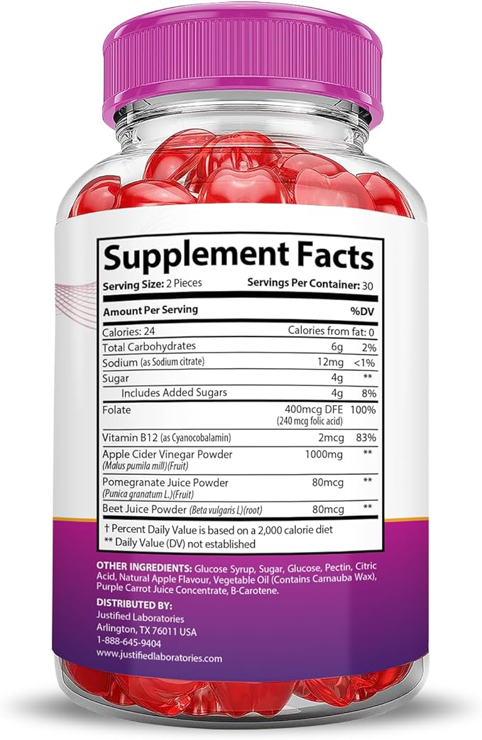 Ripped Results Keto ACV Gummies Advanced Formula 1000MG Ripped Results Keto Gummies Apple Cider Vinegar Formulated with Pomegranate Beet Juice Powder B12 Vegan Non GMO 60 Gummys