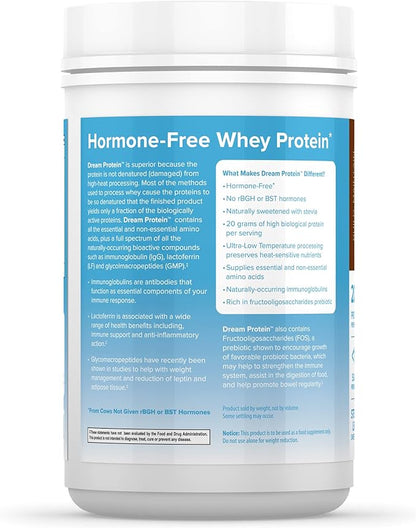 Greens First Dream Whey Protein Powder, Rich Dutch Chocolate, 30 Servings – 20 g Protein – Low Carb Powder – Hormone-Free, Non-GMO, No Artificial Sweeteners/MSG/Aspartame, 28.04 oz