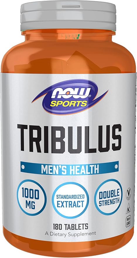 NOW Foods Sports Nutrition, Tribulus (Tribulus terrestris) 1,000 mg, Double Strength, Men's Health, 180 Tablets