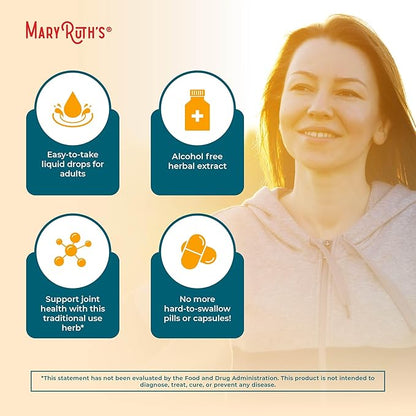 MaryRuth Organics Turmeric Curcumin Liquid Drops Sugar Free | USDA Organic | Organic Turmeric Supplement | Joint Support Supplement | Liver Support | Non-GMO | Gluten Free | Vegan | 1 Fl Oz