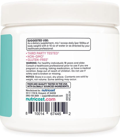 Nutricost Creatine Monohydrate Powder for Women, Micronized, Unflavored, 50 Servings - Vegetarian, Non-GMO, Gluten Free