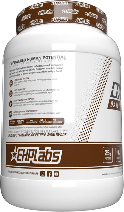 EHP Labs OxyWhey Whey Protein Powder - 25g of Whey Isolate Protein Powder, Meal Replacement Shake, Sugar Free Protein Powder - 25 Serves (Chocolate Caramel)