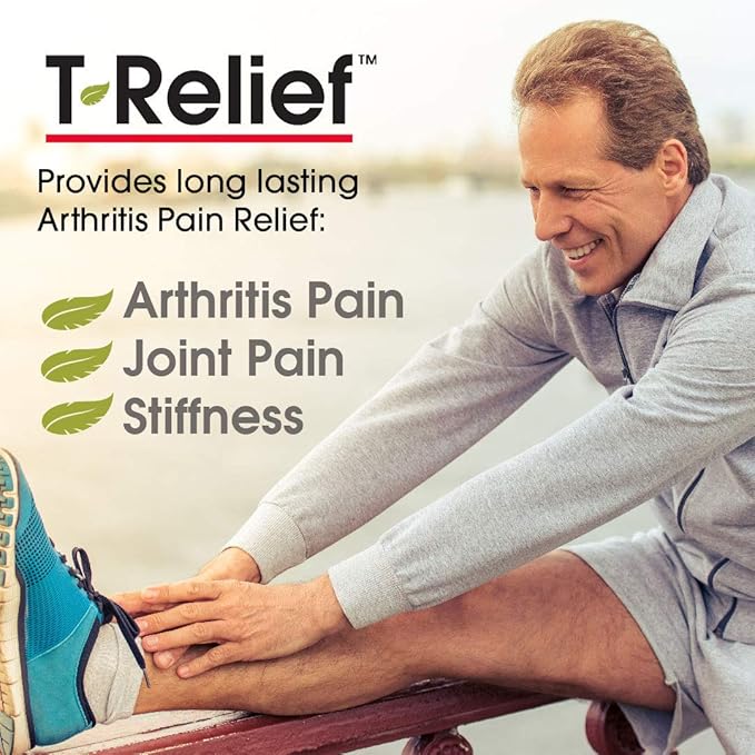 T-Relief Extra Strength Arthritis Pain Reliever Arnica +12 Natural Medicines for Joint Soreness Stiffness Aches, Quick Dissolving Pain Relief for Women & Men - 100 Tablets (Pack of 3)