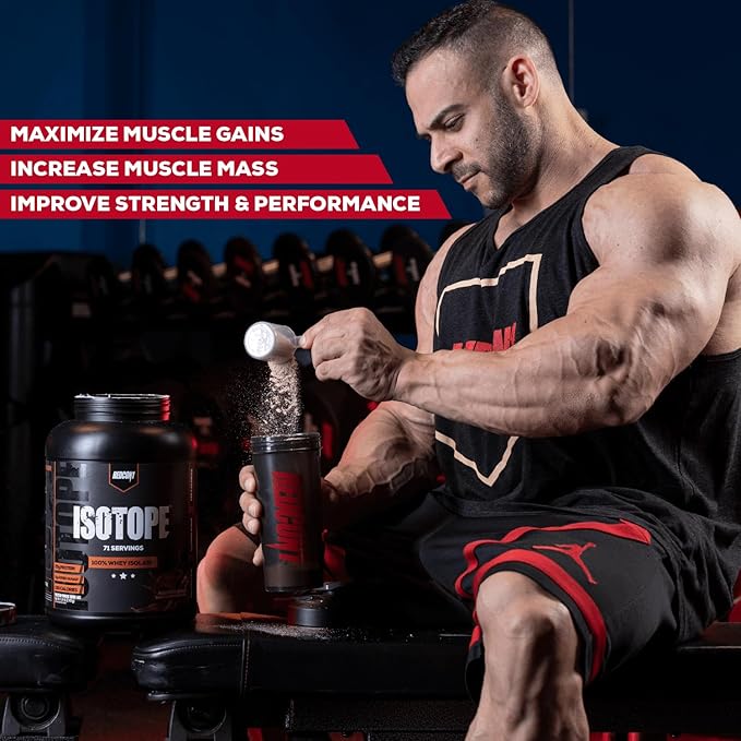 REDCON1 Isotope 100% Whey Isolate, Peanut Butter Chocolate - Keto Friendly Whey Protein Powder - Low Carb + Zero Sugar Whey Protein Isolate - Keto Protein Powder (71 Servings)