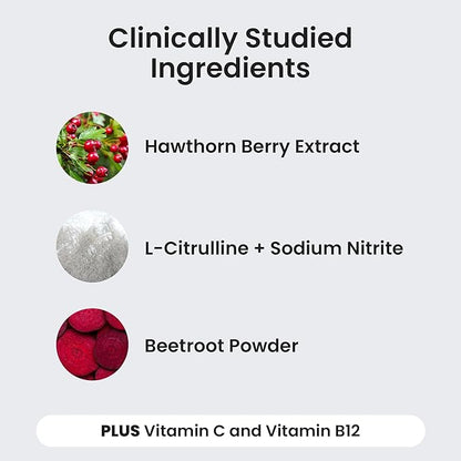 humanN Neo40 Daily Heart & Blood Circulation Supplements to Boost Nitric Oxide - Supports Blood Pressure - from Maker of SuperBeets -Includes 30 Dissolvable Tablets - Tasty Fruity Flavor