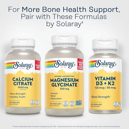 Solaray Magnesium Glycinate, New & Improved Fully Chelated Bisglycinate with BioPerine, High Absorption Formula, Stress, Bones, Muscle & Relaxation Support, 60 Day Guarantee, 68 Servings, 275 VegCaps